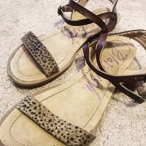 Blowfish Malibu Leopard Sandals
